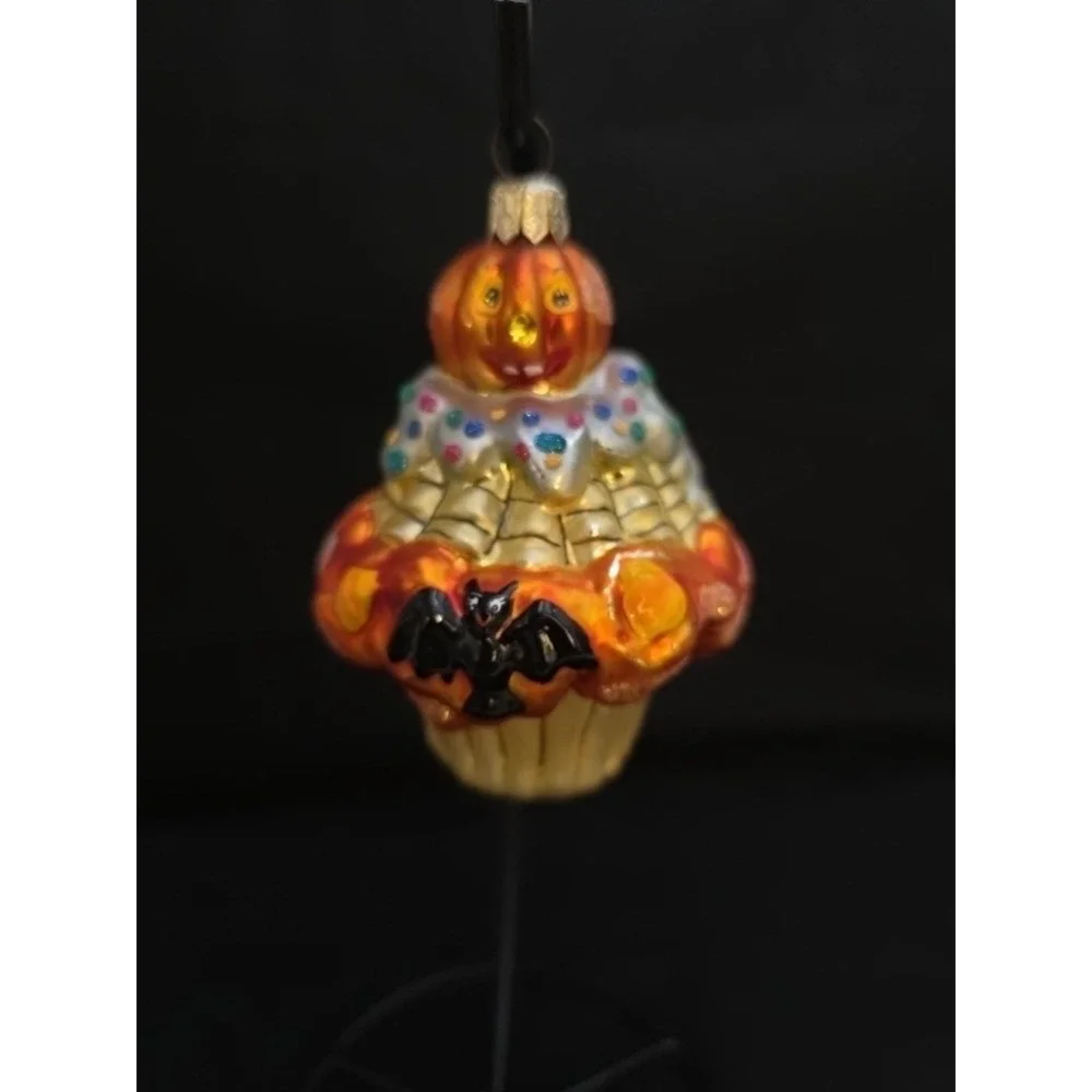 VTG Christopher Radko Treats On Sweets 2000 Halloween Cupcake Spider Ornament 4